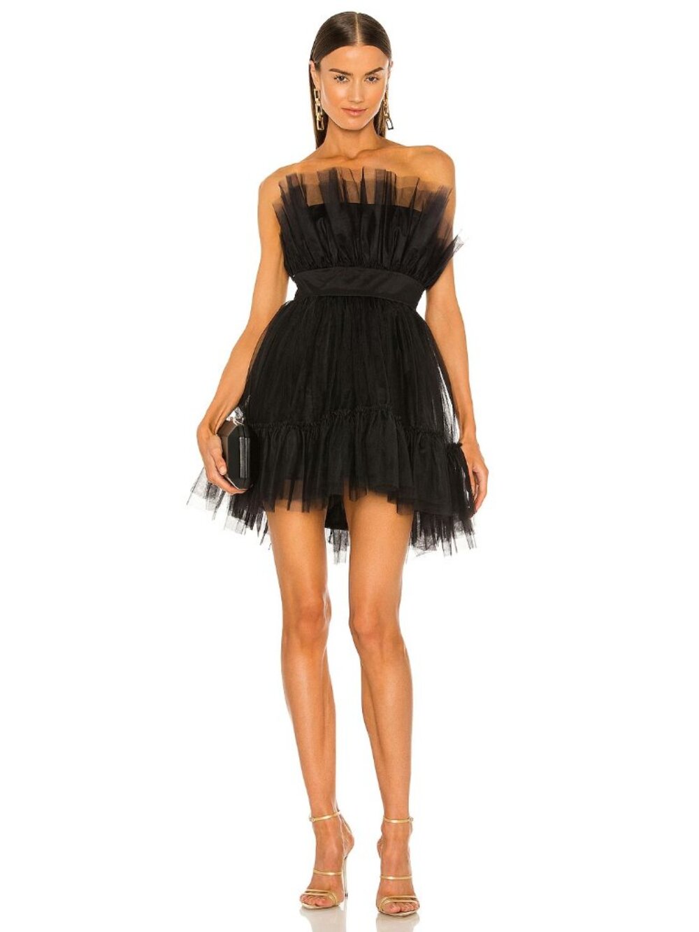 Katie May Ellee Dress in Black Tulle